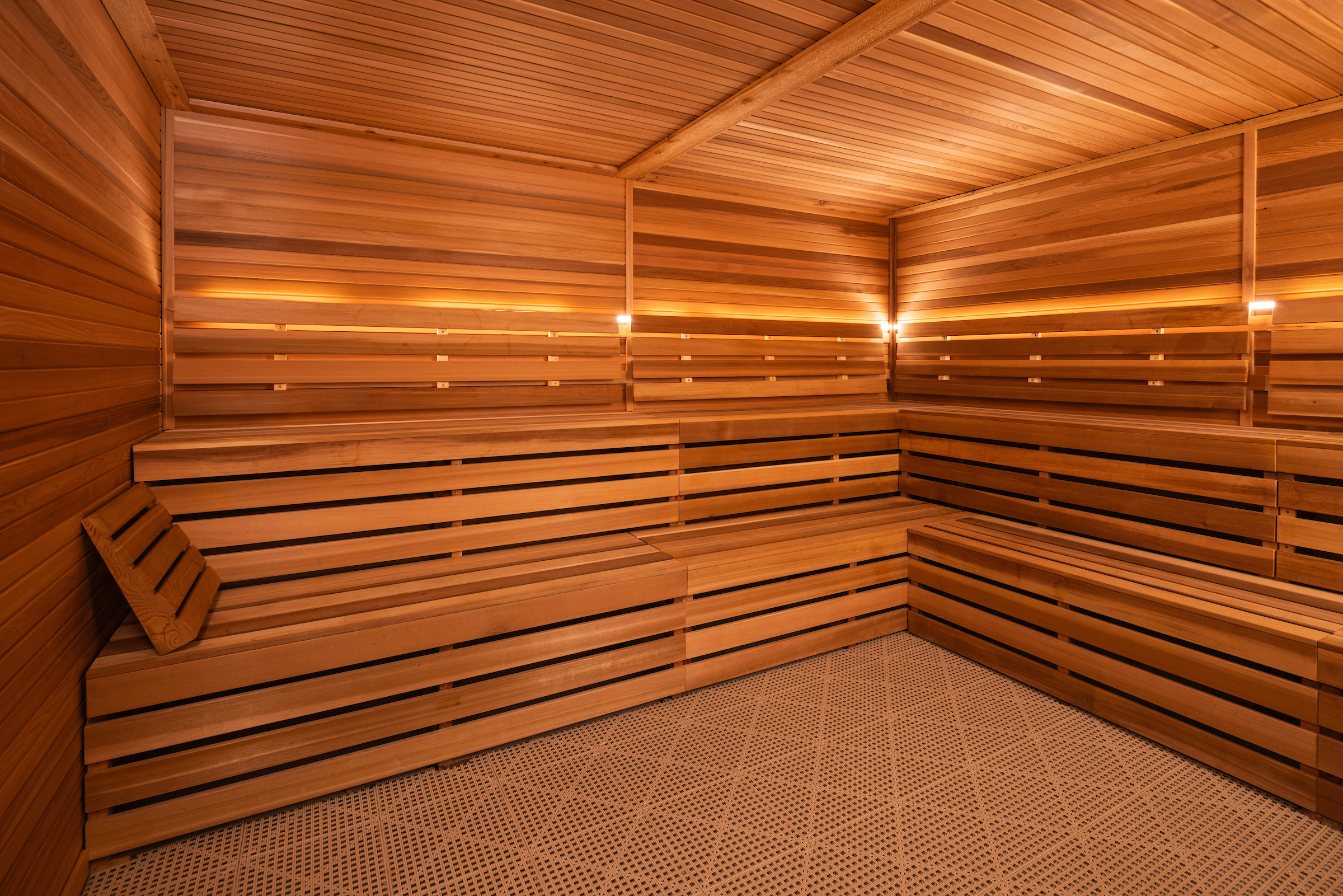 Slate large sauna.